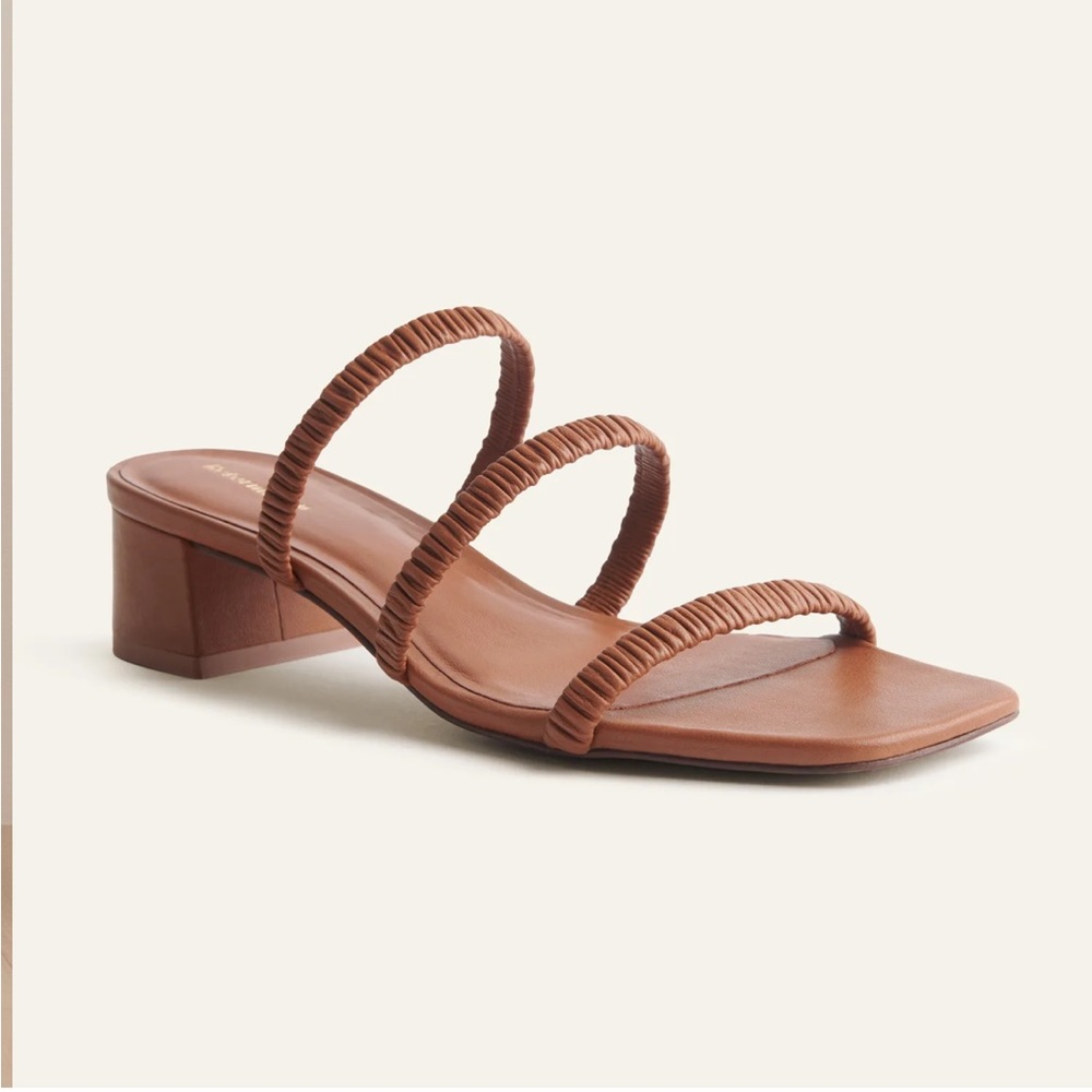 Reformation Assunta Strappy Block Heel Mule